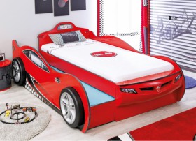 CARBED Кровать-машина Coupe с выдвижной кроватью Red 20.03.1306.00 в Лесосибирске - lesosibirsk.katalogmebeli.com | фото 1
