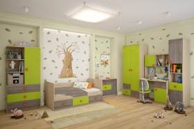 Детская комната Пуговка в Лесосибирске - lesosibirsk.katalogmebeli.com | фото 1