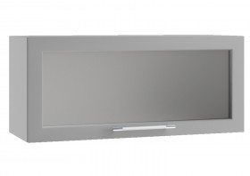 Гарда ПГС 800 шкаф верхний горизонтальный со стеклом Джинс в Лесосибирске - lesosibirsk.katalogmebeli.com | фото