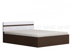 Ким кровать 1,4 (Венге/белый глянец) в Лесосибирске - lesosibirsk.katalogmebeli.com | фото