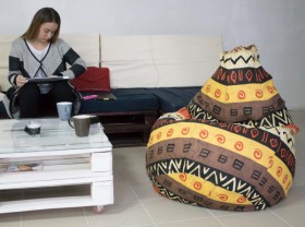 Кресло-груша Большое-Африка в Лесосибирске - lesosibirsk.katalogmebeli.com | фото 4