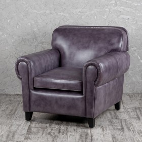 Кресло кожаное Элегант (Фиолетовый) в Лесосибирске - lesosibirsk.katalogmebeli.com | фото
