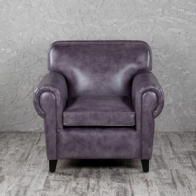 Кресло кожаное Элегант (Фиолетовый) в Лесосибирске - lesosibirsk.katalogmebeli.com | фото 4