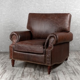 Кресло кожаное Лофт Аристократ (ширина 1100 мм) в Лесосибирске - lesosibirsk.katalogmebeli.com | фото