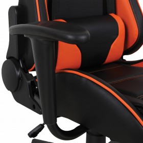 Кресло компьютерное BRABIX GT Racer GM-100 (черный, оранжевый) в Лесосибирске - lesosibirsk.katalogmebeli.com | фото 3