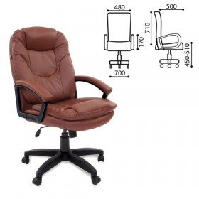 Кресло офисное BRABIX Trend EX-568 (коричневый) в Лесосибирске - lesosibirsk.katalogmebeli.com | фото 1