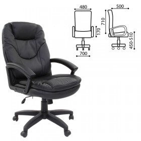 Кресло офисное BRABIX Trend EX-568 (черный) в Лесосибирске - lesosibirsk.katalogmebeli.com | фото 1