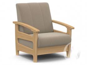 Кресло для отдыха Омега (бук лак/CATANIA LATTE) в Лесосибирске - lesosibirsk.katalogmebeli.com | фото
