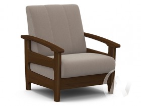Кресло для отдыха Омега (орех лак/CATANIA COCOA) в Лесосибирске - lesosibirsk.katalogmebeli.com | фото 1