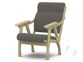 Кресло Вега-10 (бесцветный лак/ULTRA STONE) в Лесосибирске - lesosibirsk.katalogmebeli.com | фото 1