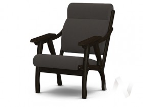 Кресло Вега-10 (венге лак/ULTRA GRAFIT) в Лесосибирске - lesosibirsk.katalogmebeli.com | фото