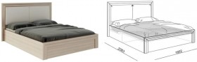 Кровать 1,6 Глэдис (М32) с подъемным механизмом Распродажа в Лесосибирске - lesosibirsk.katalogmebeli.com | фото 2