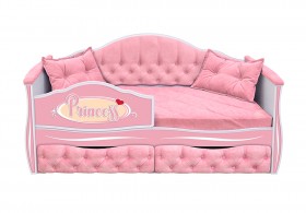 Кровать 160 серии Иллюзия 2 ящика 15 Бледно-розовый (подушки) в Лесосибирске - lesosibirsk.katalogmebeli.com | фото