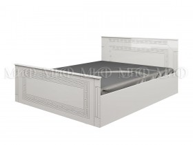 Кровать Афина-1 1,4 м (Белый/Белый глянец) в Лесосибирске - lesosibirsk.katalogmebeli.com | фото