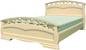 Кровать Грация-1 из массива сосны 1600*2000 Белый античный в Лесосибирске - lesosibirsk.katalogmebeli.com | фото 17