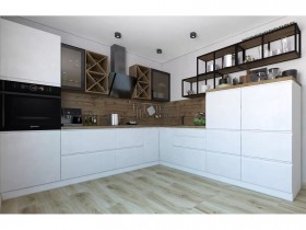 Модульная кухня Бронкс 1,8 м (Кварц) в Лесосибирске - lesosibirsk.katalogmebeli.com | фото 5