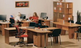 Мебель для персонала Рубин 42 Светлый миланский орех в Лесосибирске - lesosibirsk.katalogmebeli.com | фото