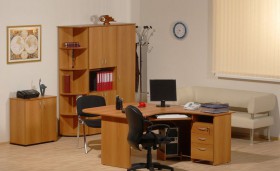 Мебель для персонала Рубин 42 Светлый миланский орех в Лесосибирске - lesosibirsk.katalogmebeli.com | фото 2
