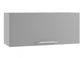 Монца ГВПГ 800 Шкаф верхний горизонтальный глубокий высокий (Белый софт/корпус Серый) в Лесосибирске - lesosibirsk.katalogmebeli.com | фото