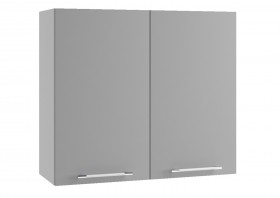 Монца ВП 800 шкаф верхний высокий (Белый софт/корпус Серый) в Лесосибирске - lesosibirsk.katalogmebeli.com | фото