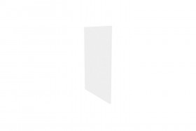 Герда ЛД.272930.000 Фасад панель окончание острова (Белый глянец) в Лесосибирске - lesosibirsk.katalogmebeli.com | фото