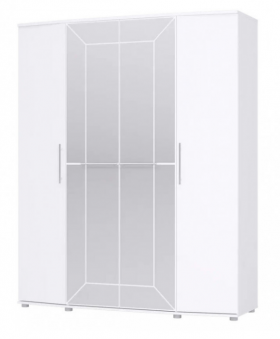Шкаф 4х дверный Амели 1805 Белый в Лесосибирске - lesosibirsk.katalogmebeli.com | фото