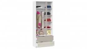 Шкаф для одежды комбинированный «Сканди» Дуб Гарден/Белый/Глиняный серый в Лесосибирске - lesosibirsk.katalogmebeli.com | фото 3