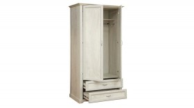 Шкаф для одежды "Сохо" (бетон пайн белый/2 ящика/зеркало) в Лесосибирске - lesosibirsk.katalogmebeli.com | фото 3