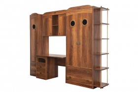Шкаф комбинированный для одежды «Навигатор» (Дуб Каньон) в Лесосибирске - lesosibirsk.katalogmebeli.com | фото 5