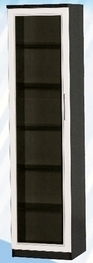 Шкаф средний со стеклодверью ДЛЯ ГОСТИНОЙ ШСС-450 Венге/Дуб выбеленный в Лесосибирске - lesosibirsk.katalogmebeli.com | фото