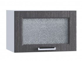Шкаф верхний горизонтальный со стеклом 500, ШВГС 500 (Клен серый/корпус белый) в Лесосибирске - lesosibirsk.katalogmebeli.com | фото