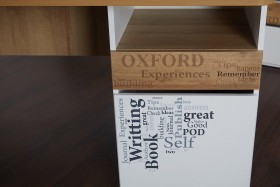 Стол с ящиками «Оксфорд» (Ривьера/Белый с рисунком) в Лесосибирске - lesosibirsk.katalogmebeli.com | фото 9