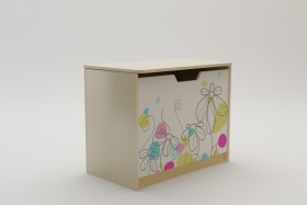 Ящик для игрушек Флёр (Белый/корпус Клен) в Лесосибирске - lesosibirsk.katalogmebeli.com | фото
