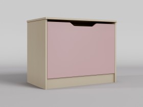 Ящик для игрушек Грэйси (Розовый/корпус Клен) в Лесосибирске - lesosibirsk.katalogmebeli.com | фото