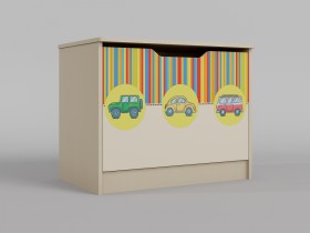 Ящик для игрушек Клаксон (Бежевый/корпус Клен) в Лесосибирске - lesosibirsk.katalogmebeli.com | фото